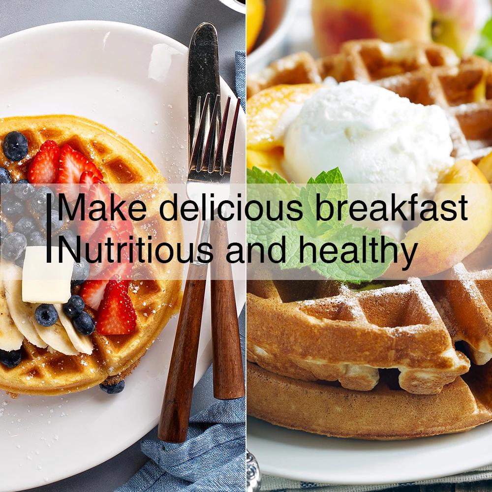 520W Portable Grill Machine Energy Saving Electric Mini Round Waffle Maker