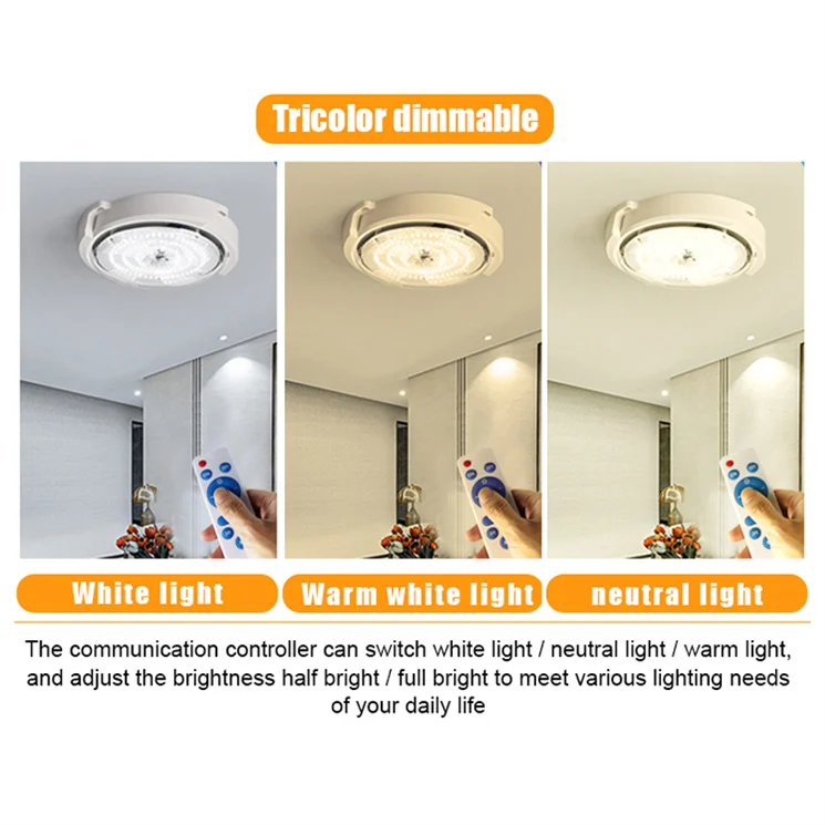 3 leaves Voice control smart lights indoor solar lights pir motion sensor ceilling lighting complete lamp