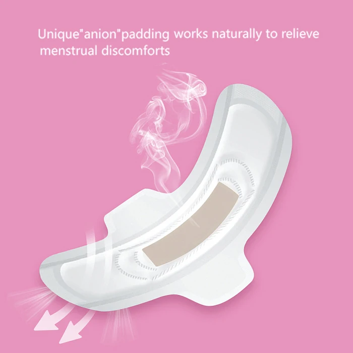 China Suppliers Wholesale Anion Pads Your Logo Breathable 100% Cotton Sanitary Napkins For Women