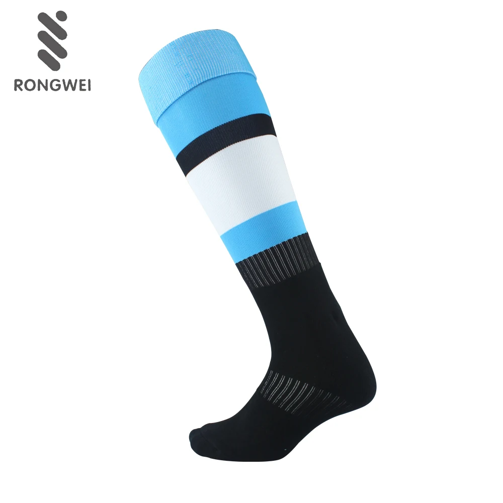 Wholesale Professional Club Use Striped Custom Anti Slip Soccer Socks