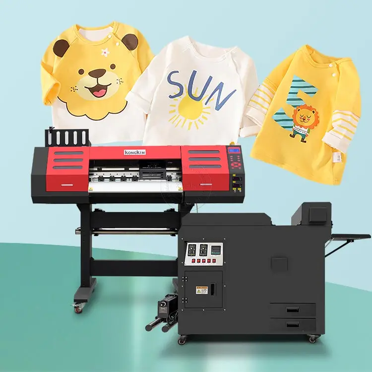 DTF принтер для футболок kongkim KK-700E ПЭТ-пленка для принтера встряхнуть по переработке гипсового порошка очень хороший эффект печати