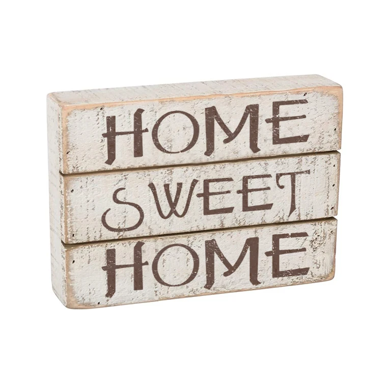 Customized Custom Funny Wood Board With Blank Letter Quotes Indoor Decorative Home Toilet Farmhouse Wood Sign