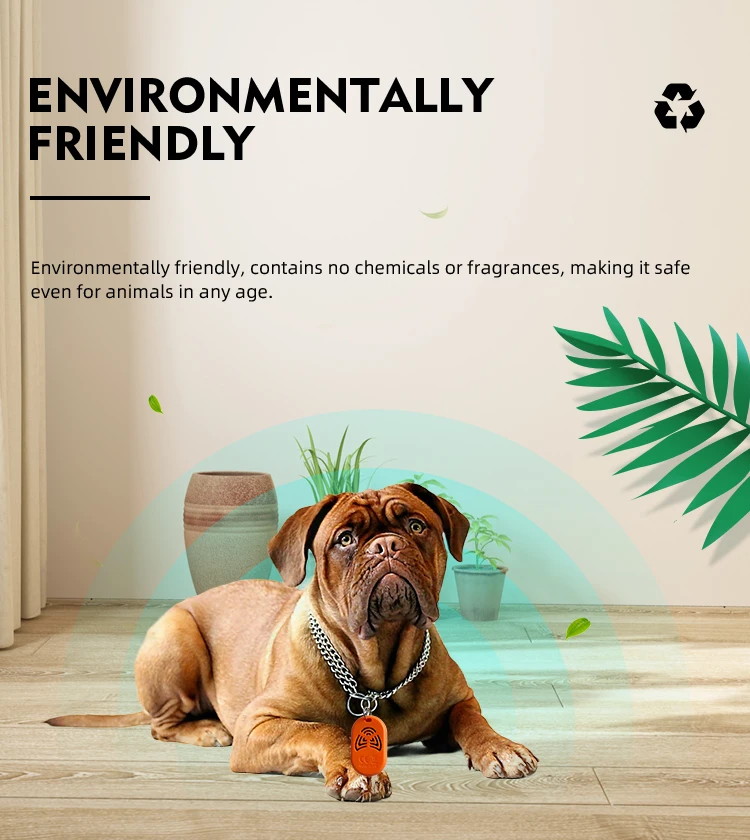 
High Frequency Ultrasonic Dog Repeller Flea And Tick Control Prevention 