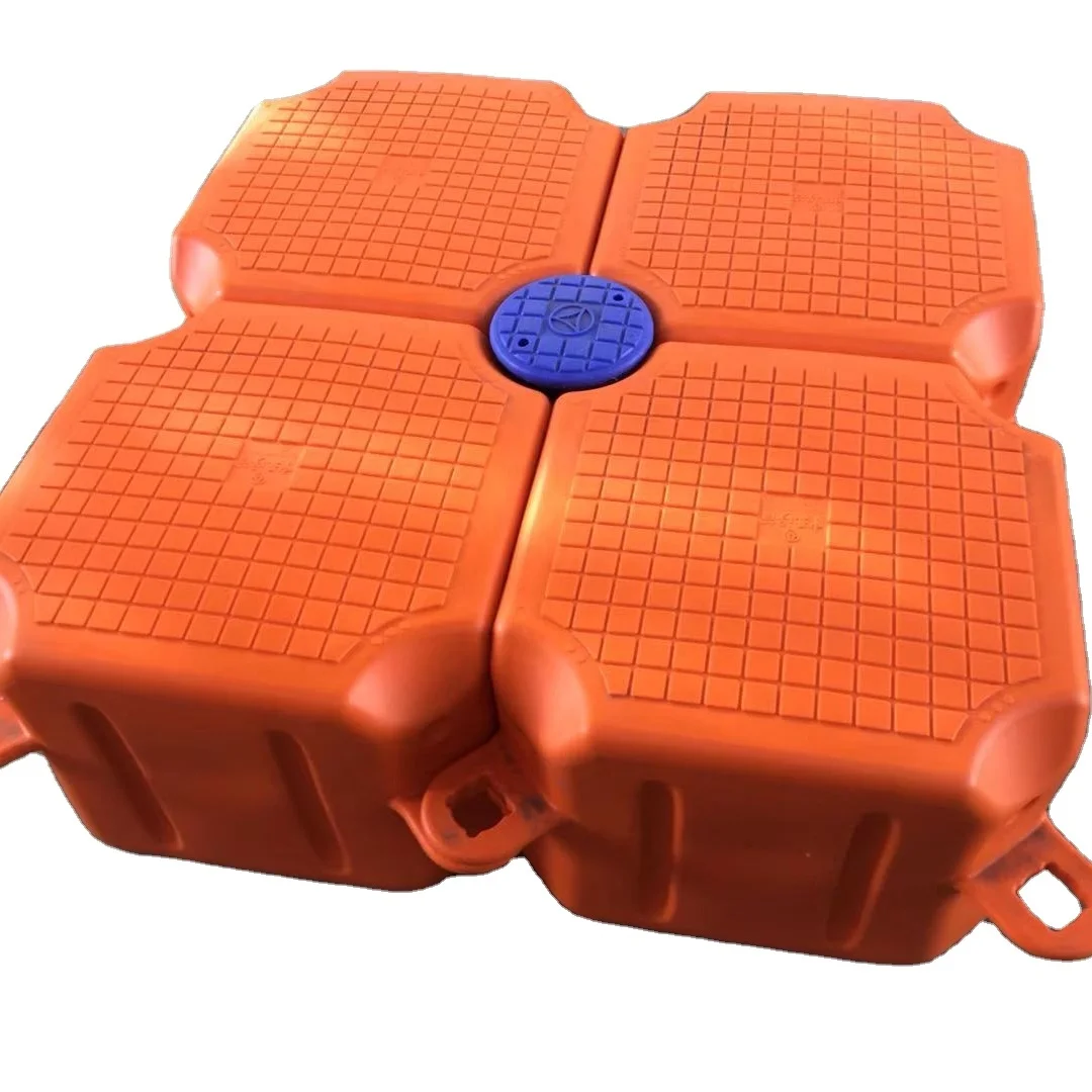 plastic HDPE floating pontoon bridge jet ski dock jetty platform