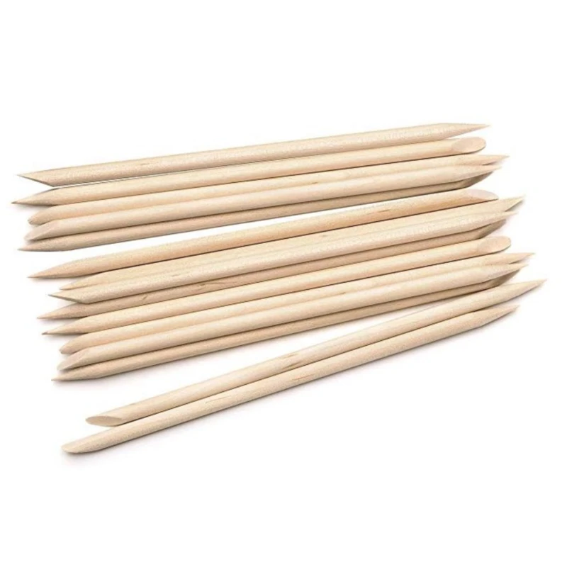 Double Ended Manicure Polish Wooden Manicure Nail Sticks