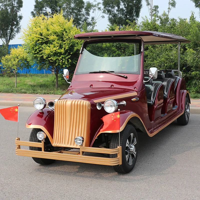 pure handmade retro 8 seats luxury design classic golf cart for vip