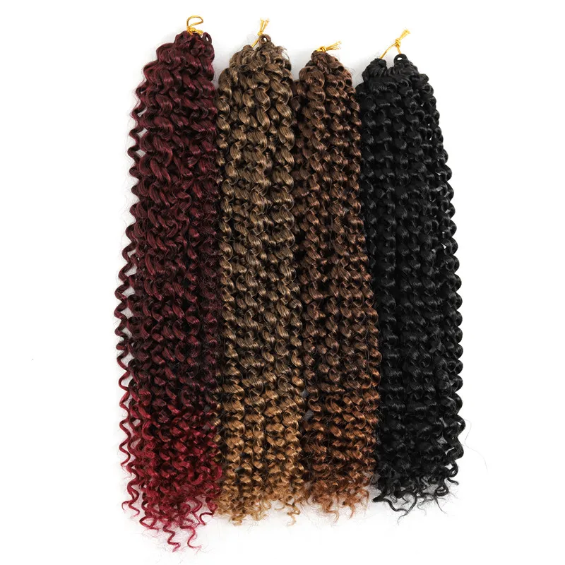 Braiding Hair Extensions Water Wave Braids Blonde Bundles Freetress Afro Synthetic Kinky Twist Crochet Hair Bulk