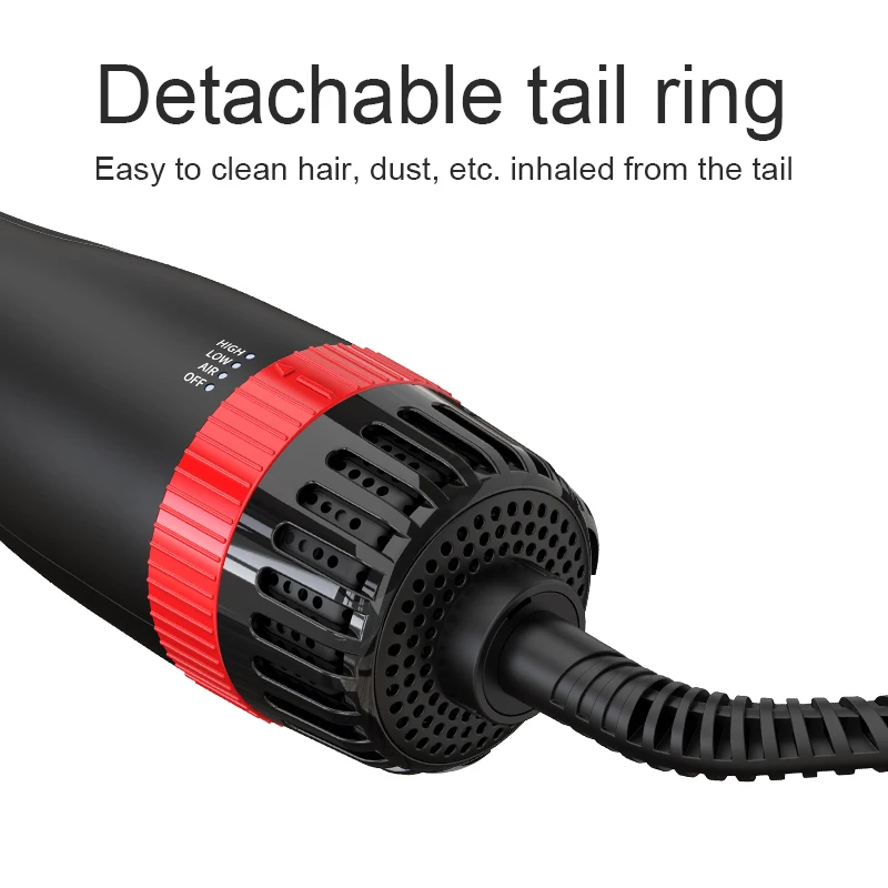 SMET Professional Detachable Hot Air Brush Comb Blow Out 2 in 1  Hair Dryer One Step Hair Dryer Brush