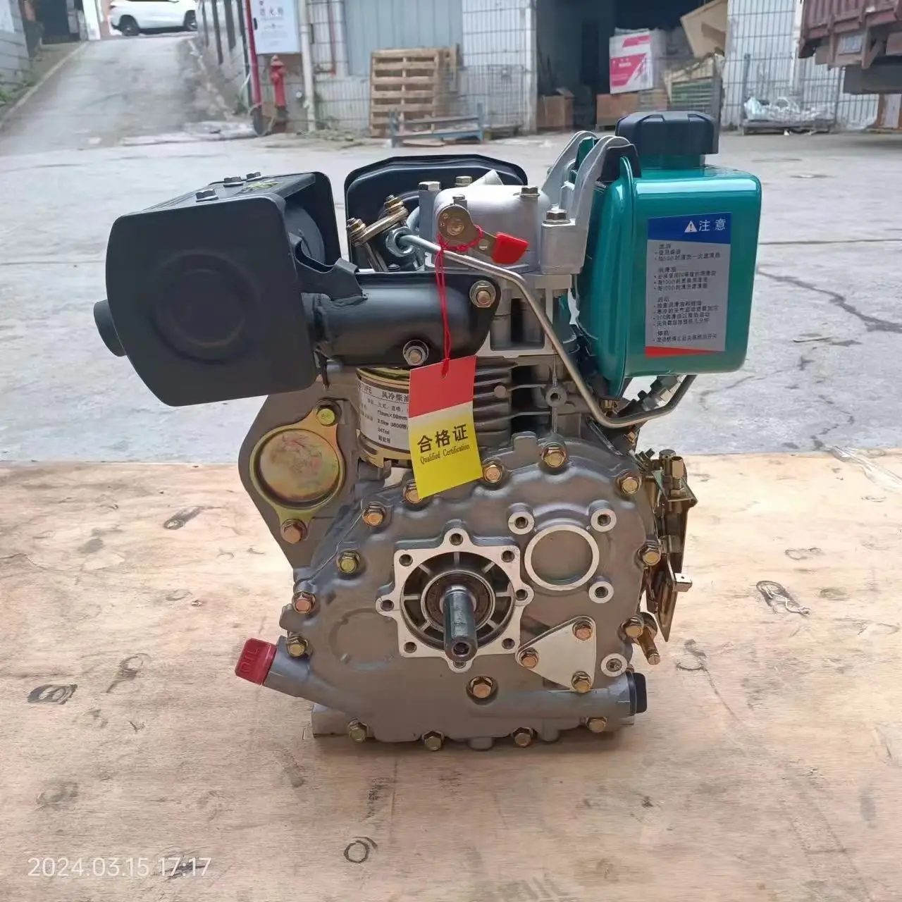 Factory produce High Quality 173F Diesel engine 6hp  4kw  246cc  Air Cooled Electric or hand start