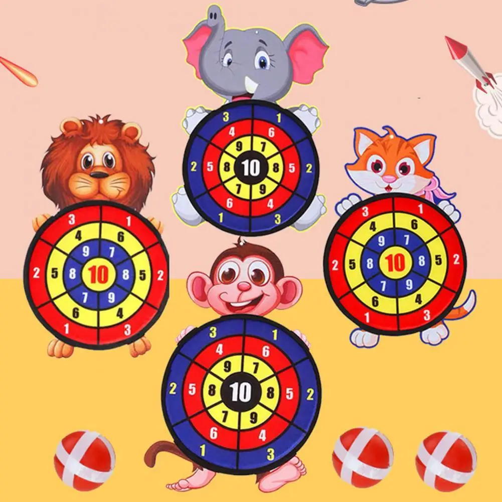 Christmas Cartoon Dart Board Games for Kids Board Games Kit with 3 Sticky Balls And Hook Classic toys Set For Kids Gift juguetes