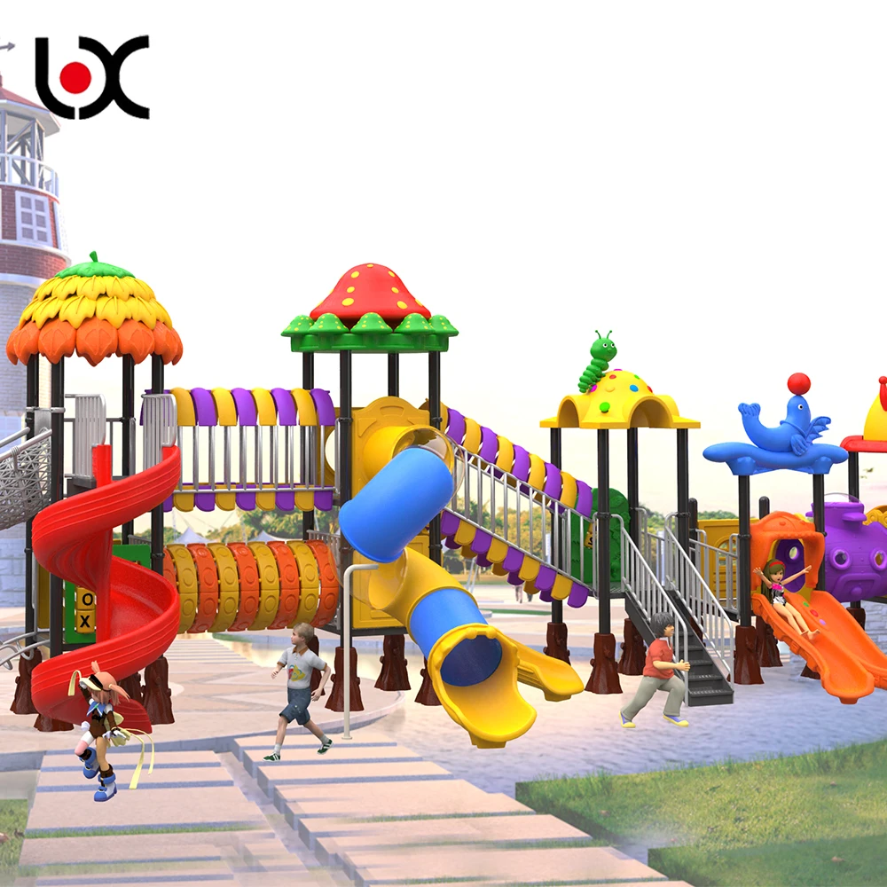 Outdoor amusement equipment Preschool school community plastic large outdoor slide