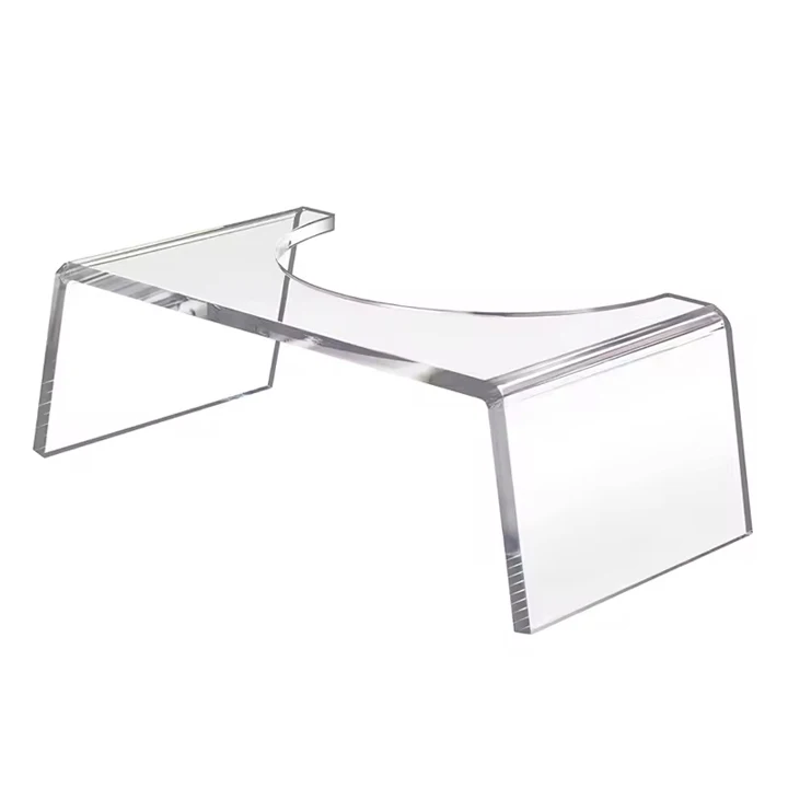 Factory Acrylic Toilet Stool Transparent Acrylic Bathroom Home Vanity Stool-high Quality Kids Vanity Table and Stool