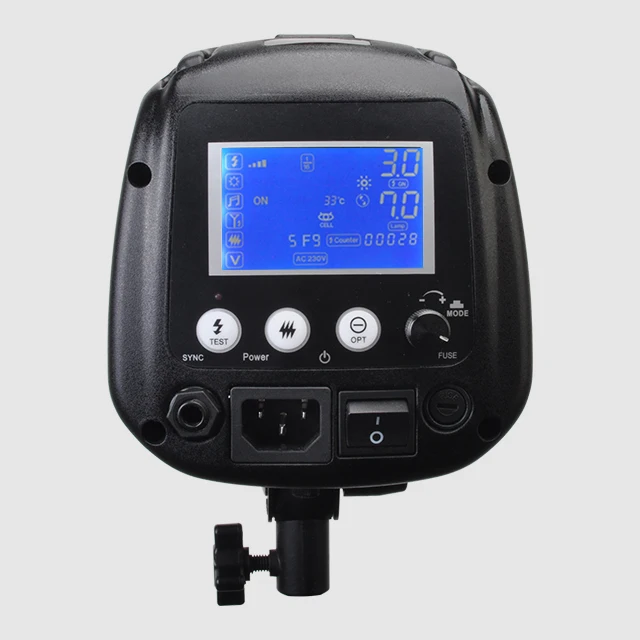 Menik FM series  high speed studio flash with LCD digital display studio flash lighting kit