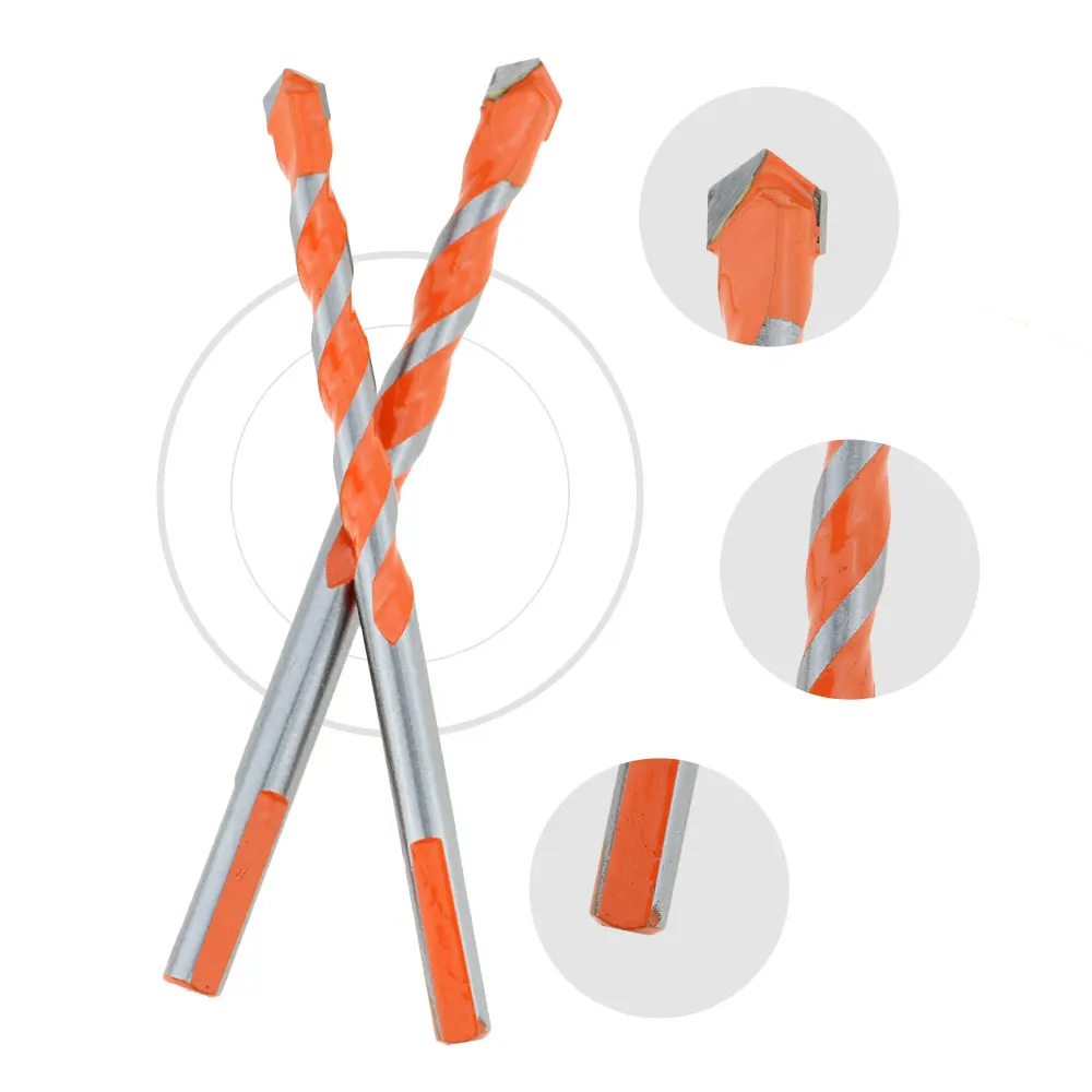 Hreaded Triangle Tungsten Steel Wall Tile Concrete Drilling Bit Household Marble Overlord Hole Saw Metal Drill