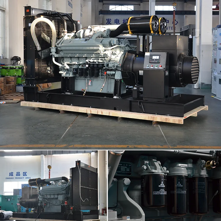 Mitsubishi S12H-PTA 800kw Generator 1MVA Diesel Generator with 24V DC Electric Start Reasonably Priced