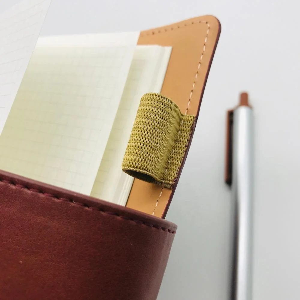A6 custom refillable travel notebook leather planner eco friendly organizer