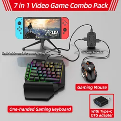 Mix Master 7 in 1 video game consoles with super console x stick gaming one-handed keyboard
