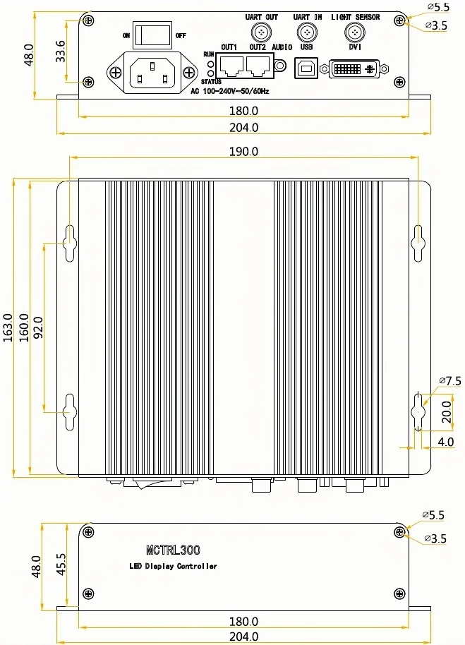 Novastar LED Display Controller Send Box Indoor Outdoor LED Mctrl300 Accessories For Screen Controller Box