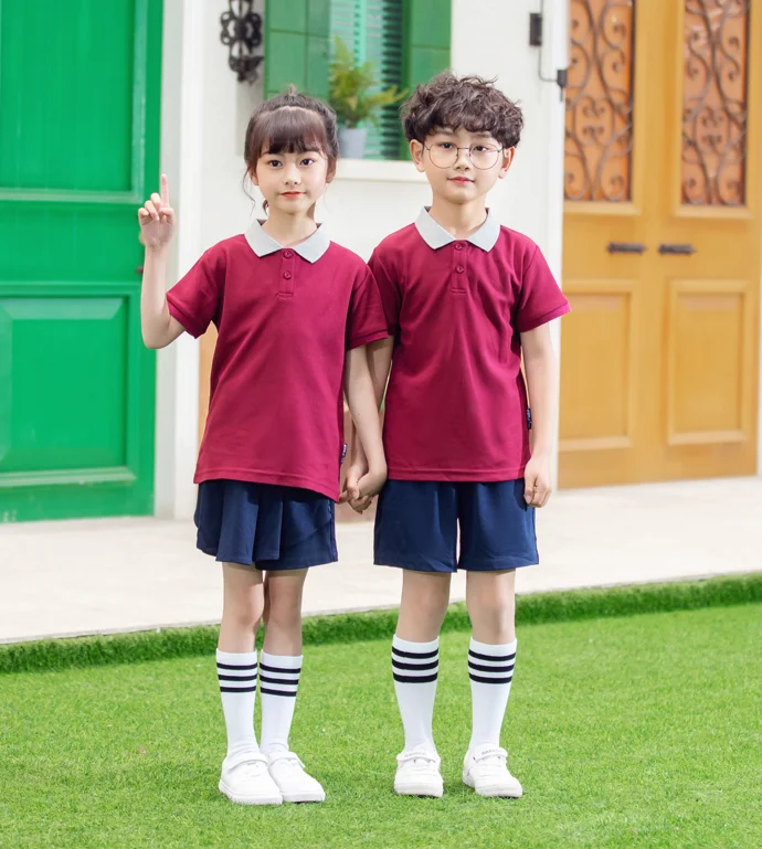 Summer Autumn Winter boys girls sports suits for primary school uniforms customized
