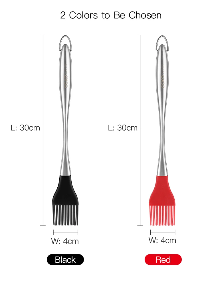 Кухонные принадлежности 30 см, инструменты для выпечки, барбекю, ручка из нержавеющей стали, силиконовая масляная щетка, щетки для вытирания для ресторана, отеля