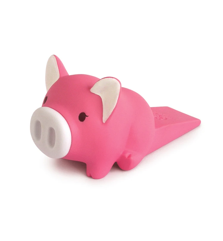 
PVC Animal Design Plastic Cute Pig Door Stopper 
