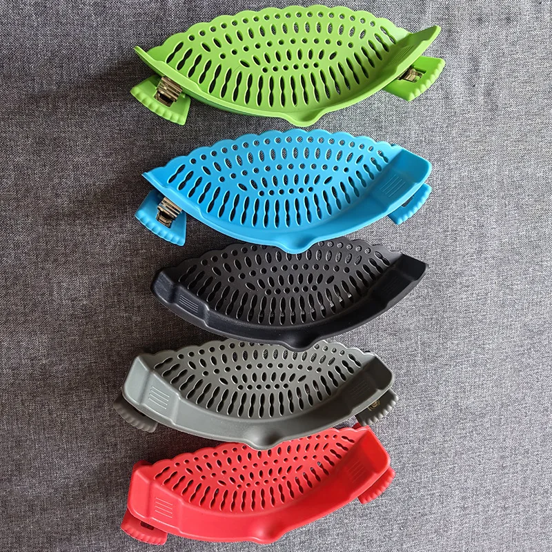 Pot Strainer for Meat Vegetables Fruit whatever you want to use for kitchen Silicone Strainer  Fit All Pots and Bowls