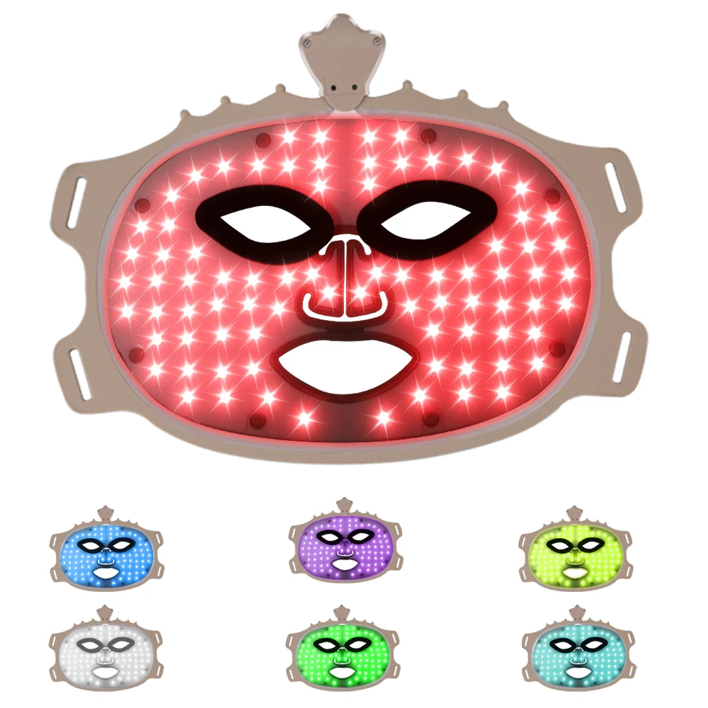 Hot sale 7 color Light emitting diode pdt Wireless Product Tender skin Phototherapy machine.