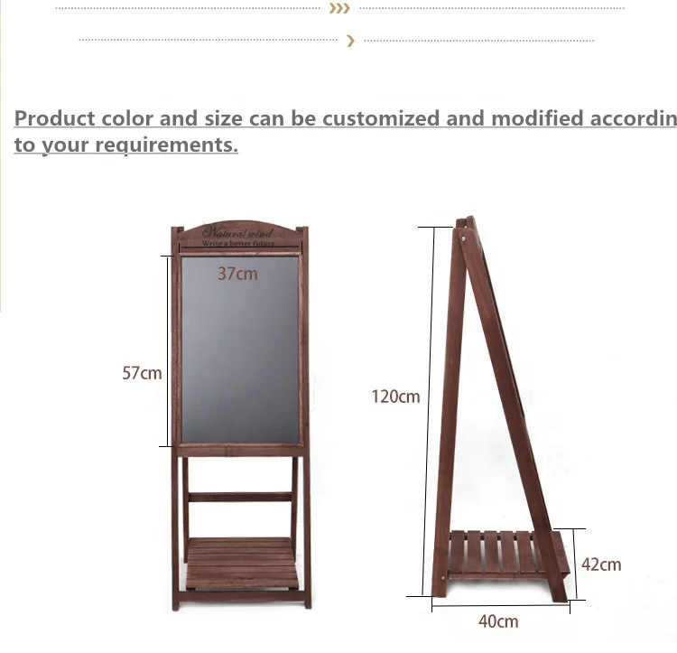 wholesale custom High quality Rustic vintage Amazon HOT Standing Chalkboard A Frame Sign blackboard