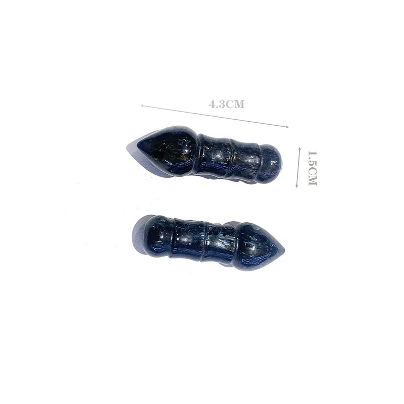 wholesale Natural Crystal Chinese Calligraphy Brush Pen carve glaucophane Pen sculpture for gift