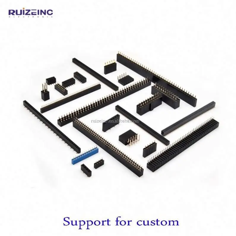 2.54mm SMT IC Socket round pin ic socket 6 8 10 12 14 16 18 20 22 24 28 32 36 40 42 48 50 52 pin CE ROHS LL1021-6