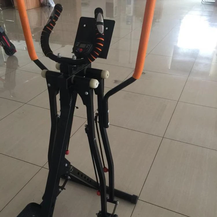 Dual Action Air Walker Elliptical Glider Fitness Heart Pulse Sensor