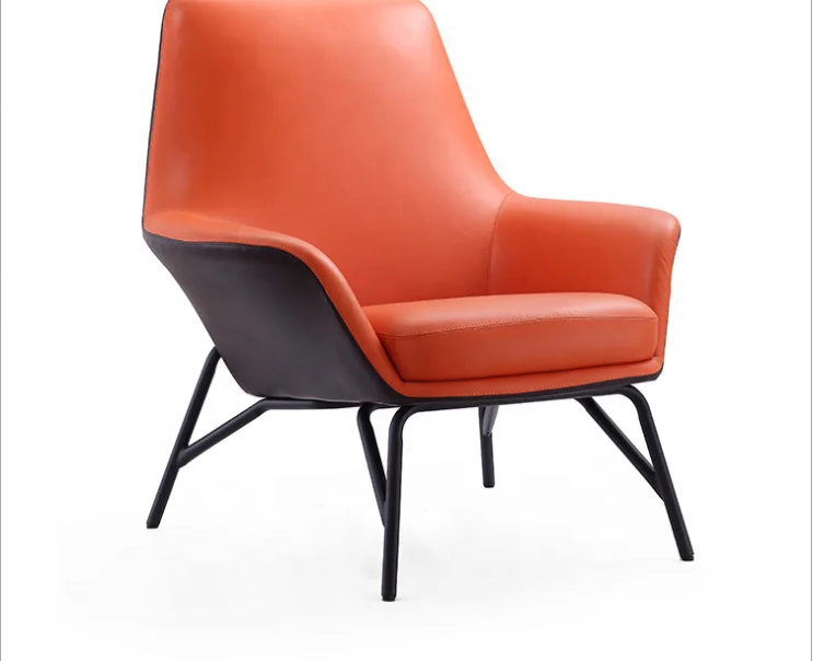 
The single person sofa chair is contemporary and contracted sitting room furniture business wrought iron leisure chair 