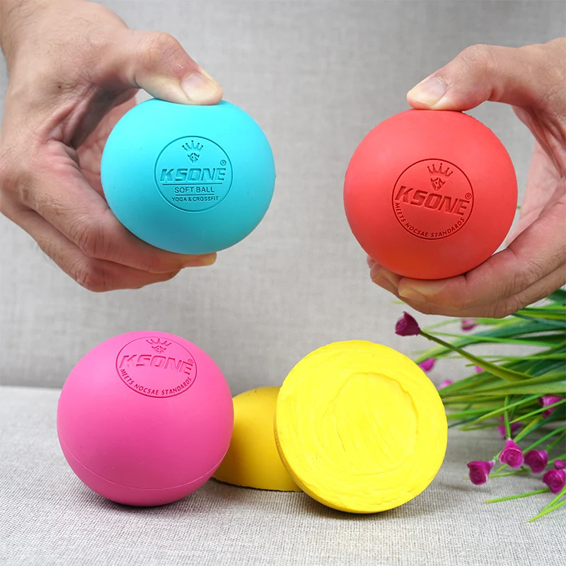 Muscle release Custom ball design Natural Rubber Massage Ball Yoga Therapy Lacrosse Massage Ball Set
