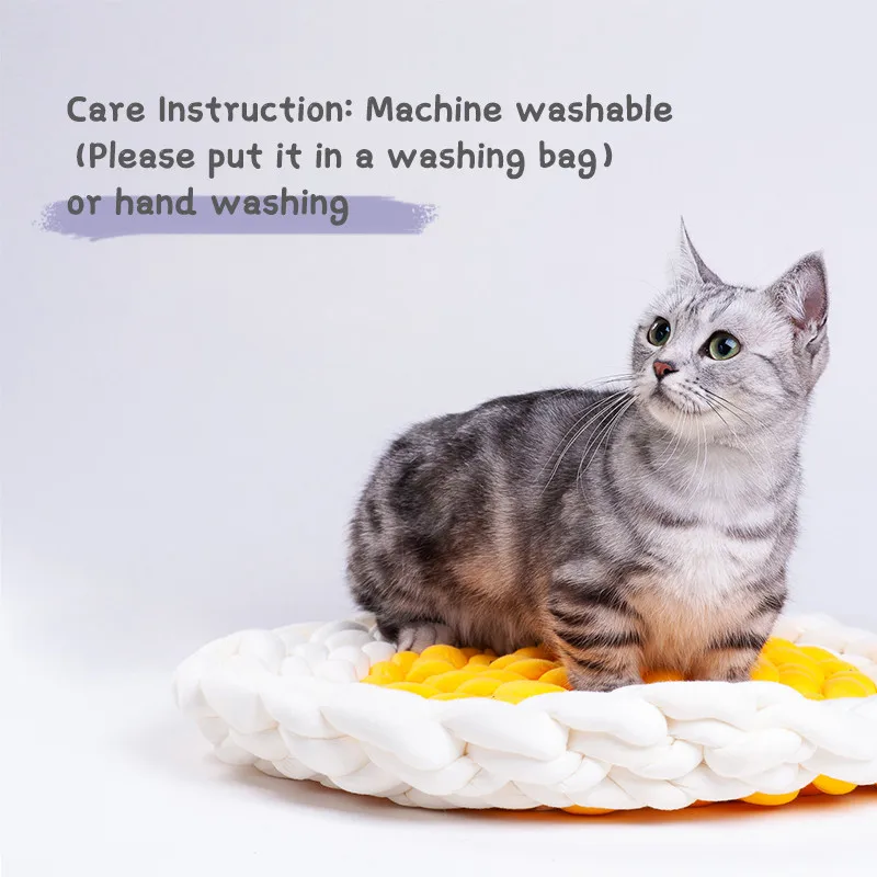 Design Pet Beds Thick Cotton Rope Dog Nest Hand-woven Basket 2024 DIY New Trade Assurance Pet House Cat House Breathable 50 Pcs