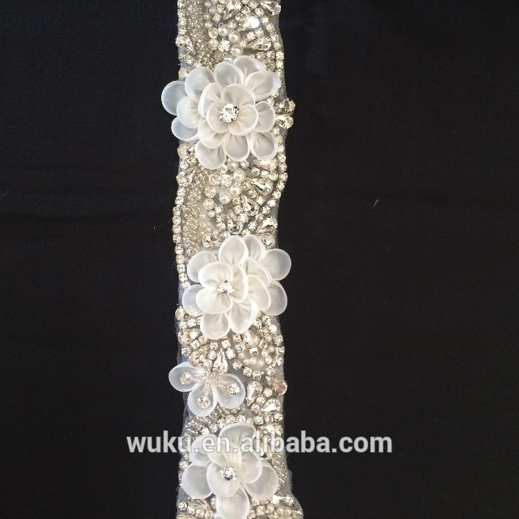 wuku flower handmake sash belt trims for 2016