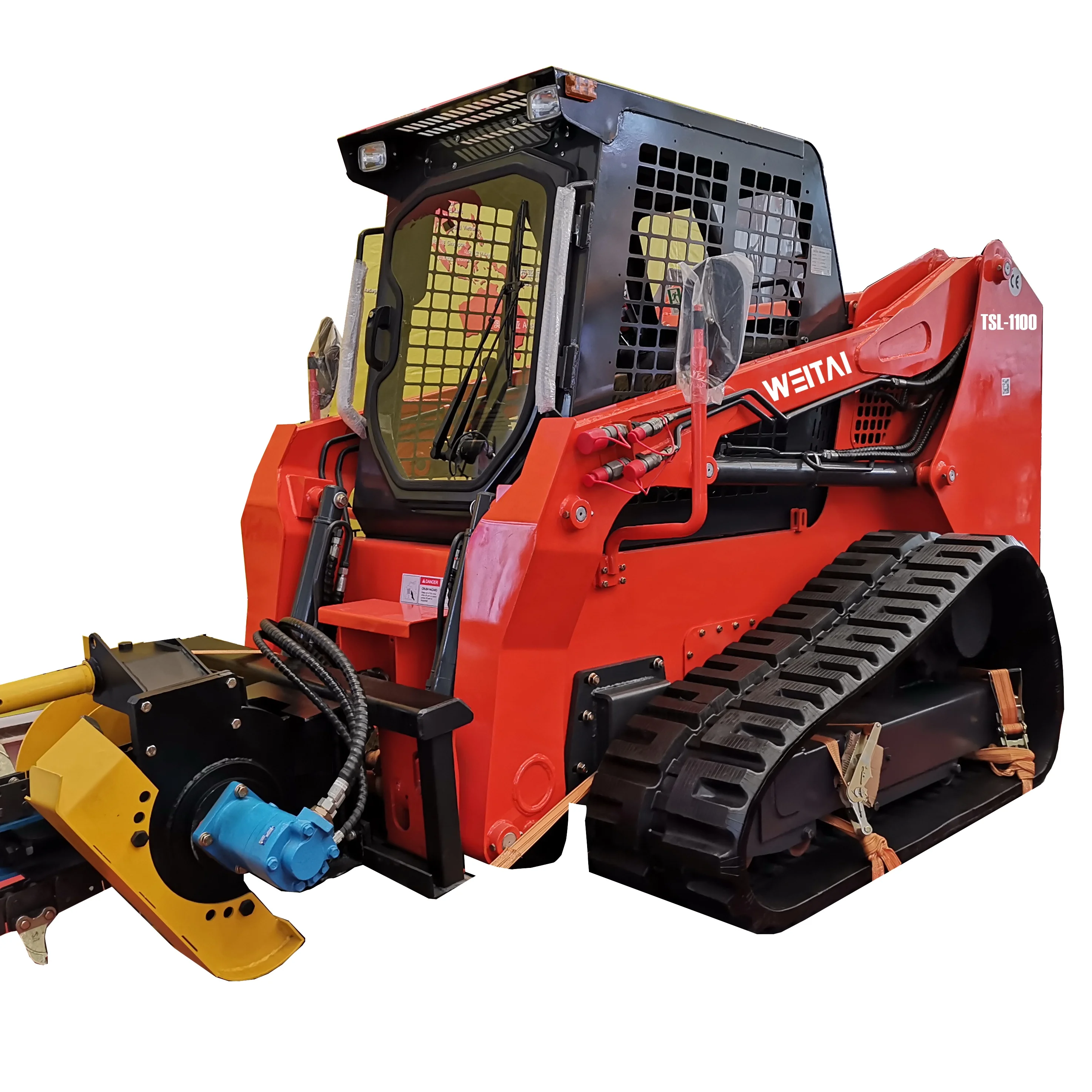 1 Ton Compact Track Skid Steer Loader EPA Certificate For Sale