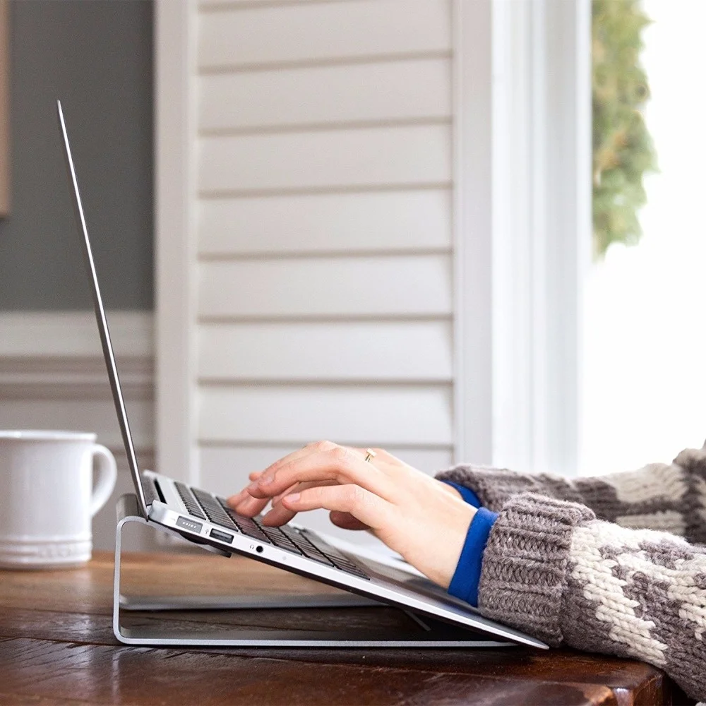 Настольная Эргономичная подставка для ноутбука охлаждающий держатель компьютера air pro с кабельным управлением