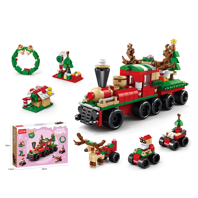 Christmas theme items DIY educational building block set toy for kids best choose blocks play set gift and reward