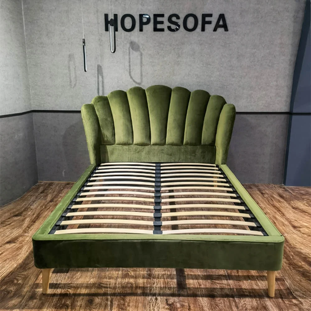 Современные мягкие Роскошные полноразмерные деревянные двойные кровати королевского размера