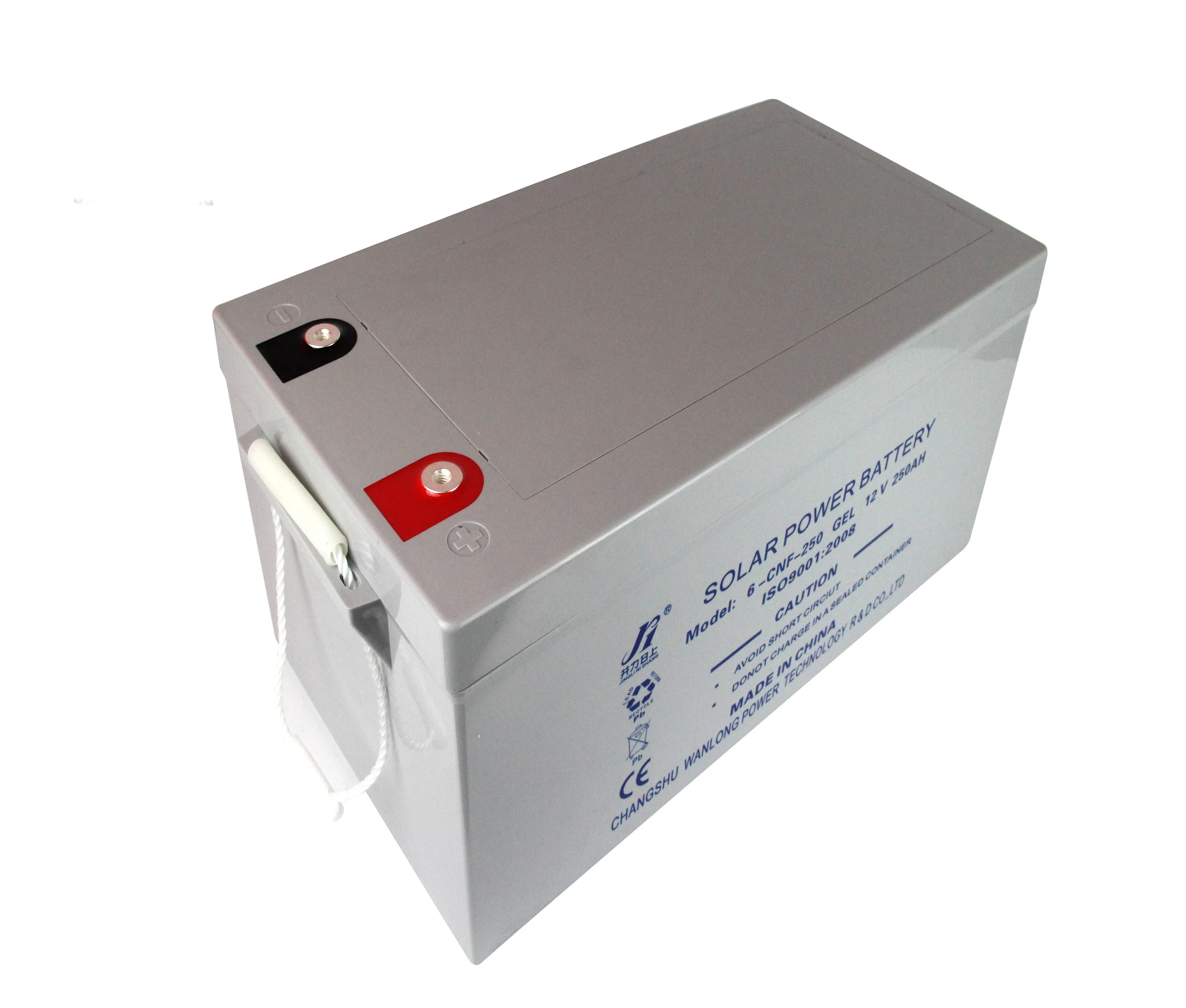 12V 250AH перезаряжаемые батареи инвертора Солнечная гелевая