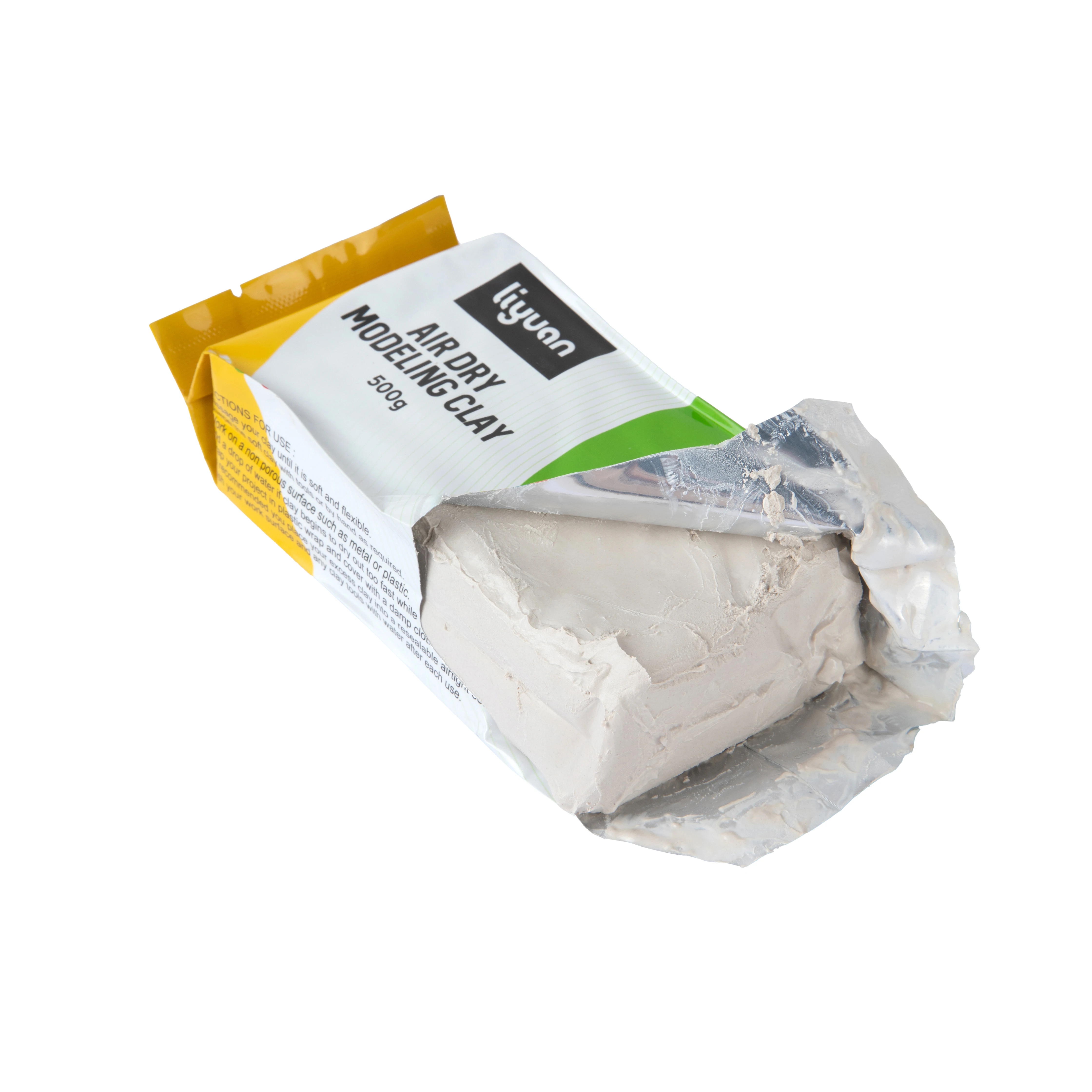 Air dry modelling clay white & brown 500g Air-Hardening Modeling clay to DIY Art Clay Pottery