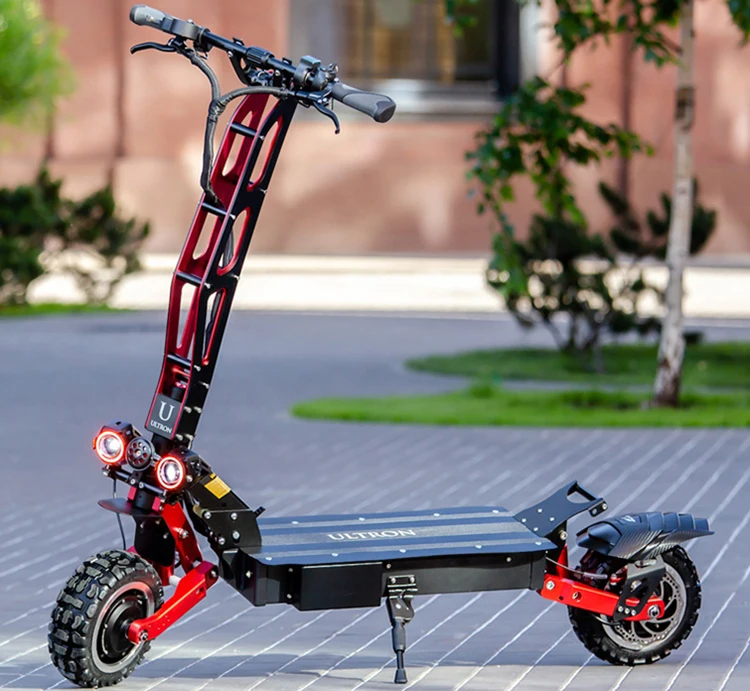 
2020 ULTRON T128 Hot Sales Two Wheel 11 Inch Off-Road 60V 3200W Electric Scooter High Speed For Adults With Dual Motors 
