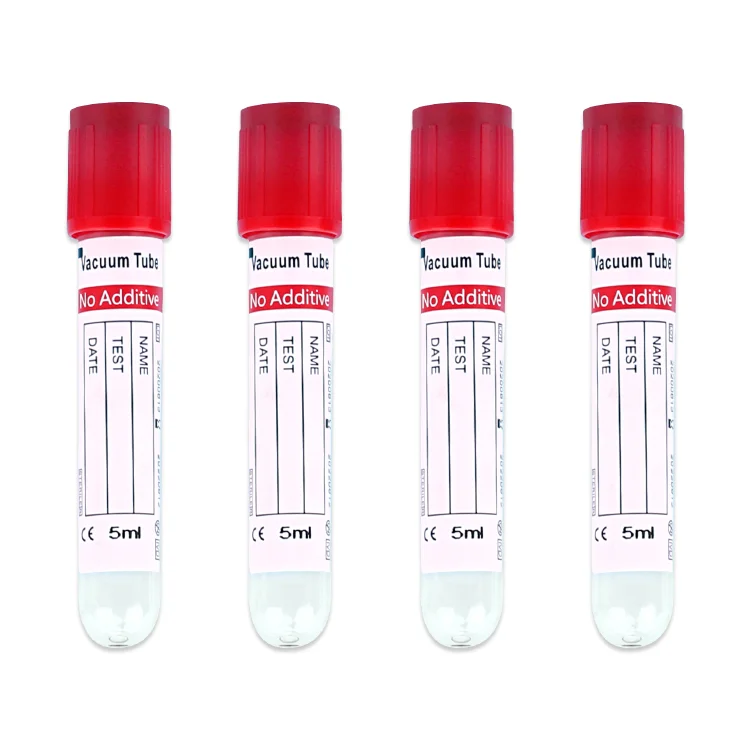 Лидер продаж 2022, простая трубка без добавок, вакуумная трубка для сбора крови с одобрением CE
