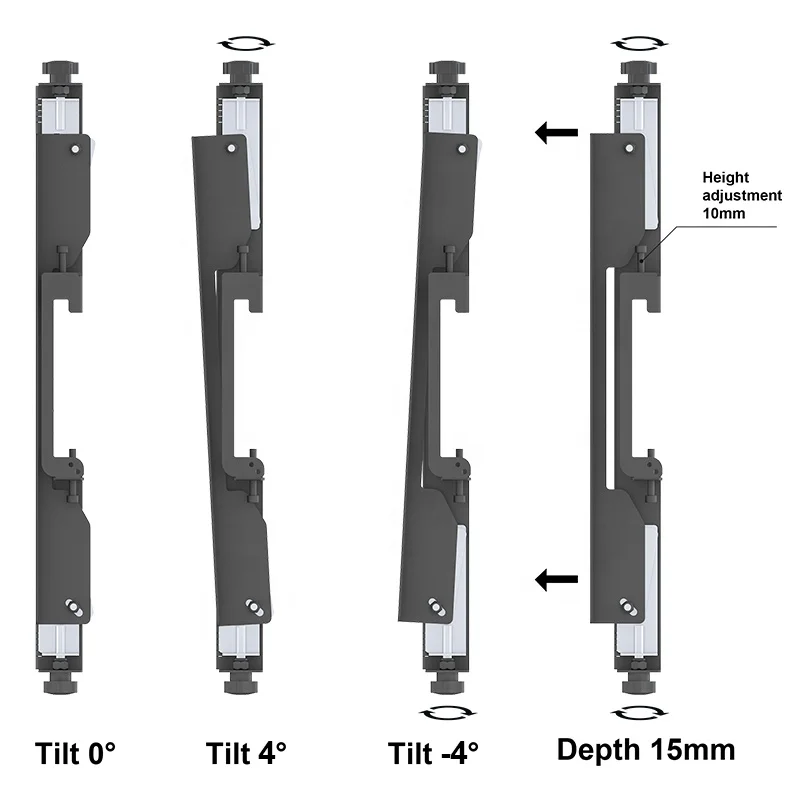 Поддержка 32-65 дюймов 2x2 Quad экран ТВ Стенд 4 телевизора видеостены стенд бесшовные сплайсинга мобильный настенное крепление для телевизора с минимальным заказываемым количеством кронштейнов