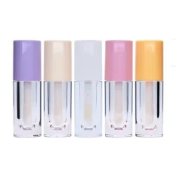 Clear Lip gloss tube Transparent Acrylic Cosmetic Empty Tube Custom Logo empty lip gloss tubes