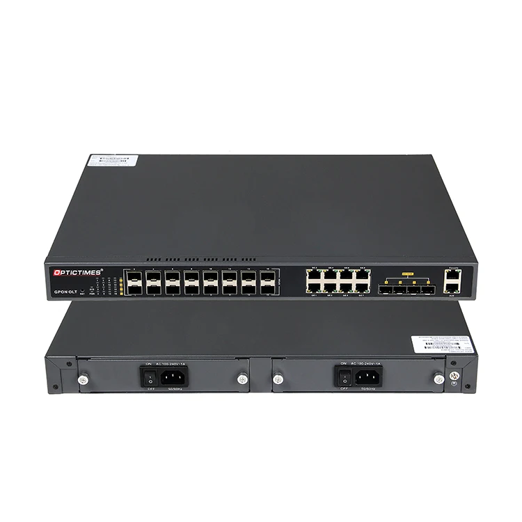 Brand OLT FTTH 16 ports GPON OLT Optictimes OLT with SFP