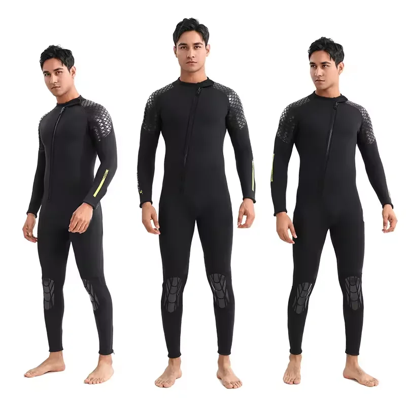 Custom Logo One Piece Neoprene 2mm 3mm Diving Suit Men Front Zip Surfing Wetsuit