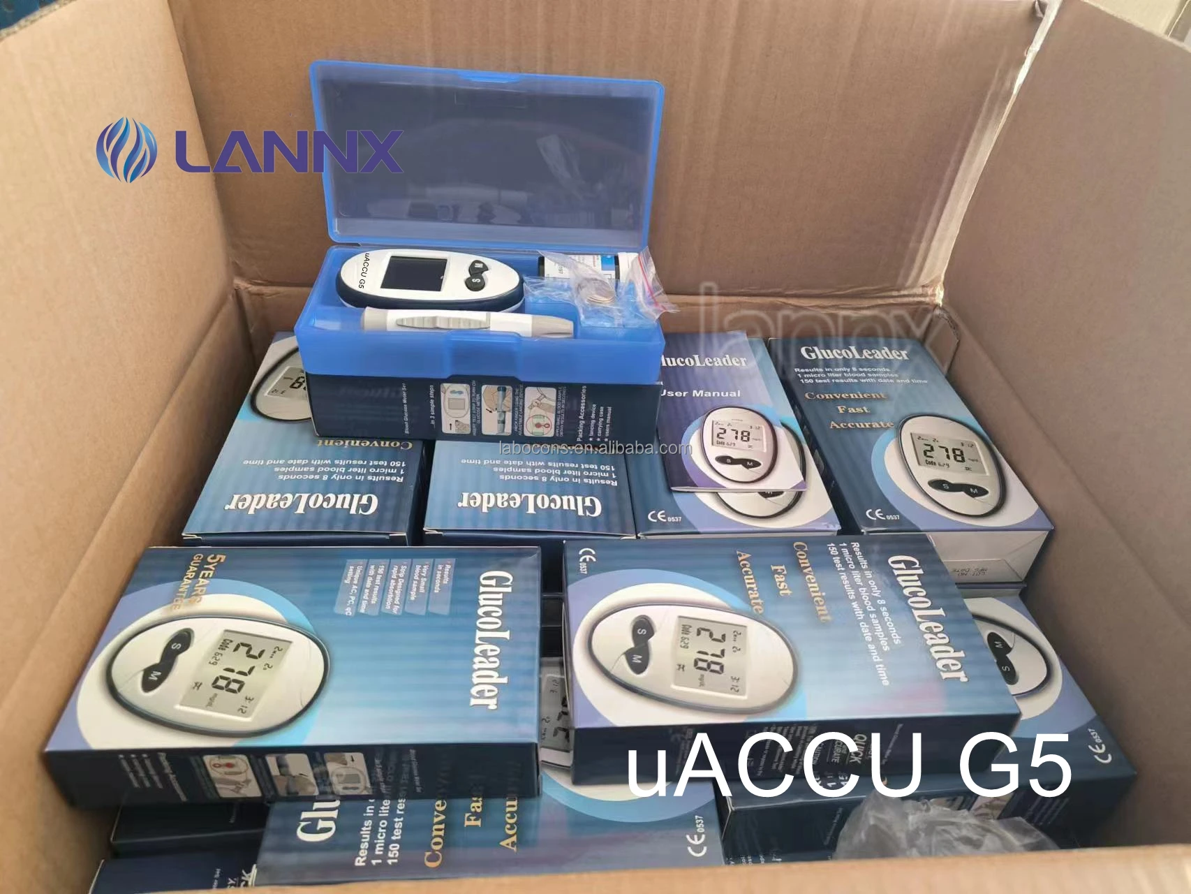 LANNX uACCU G5 один сенсорный глюкометр домашний Высокоточный автоматический