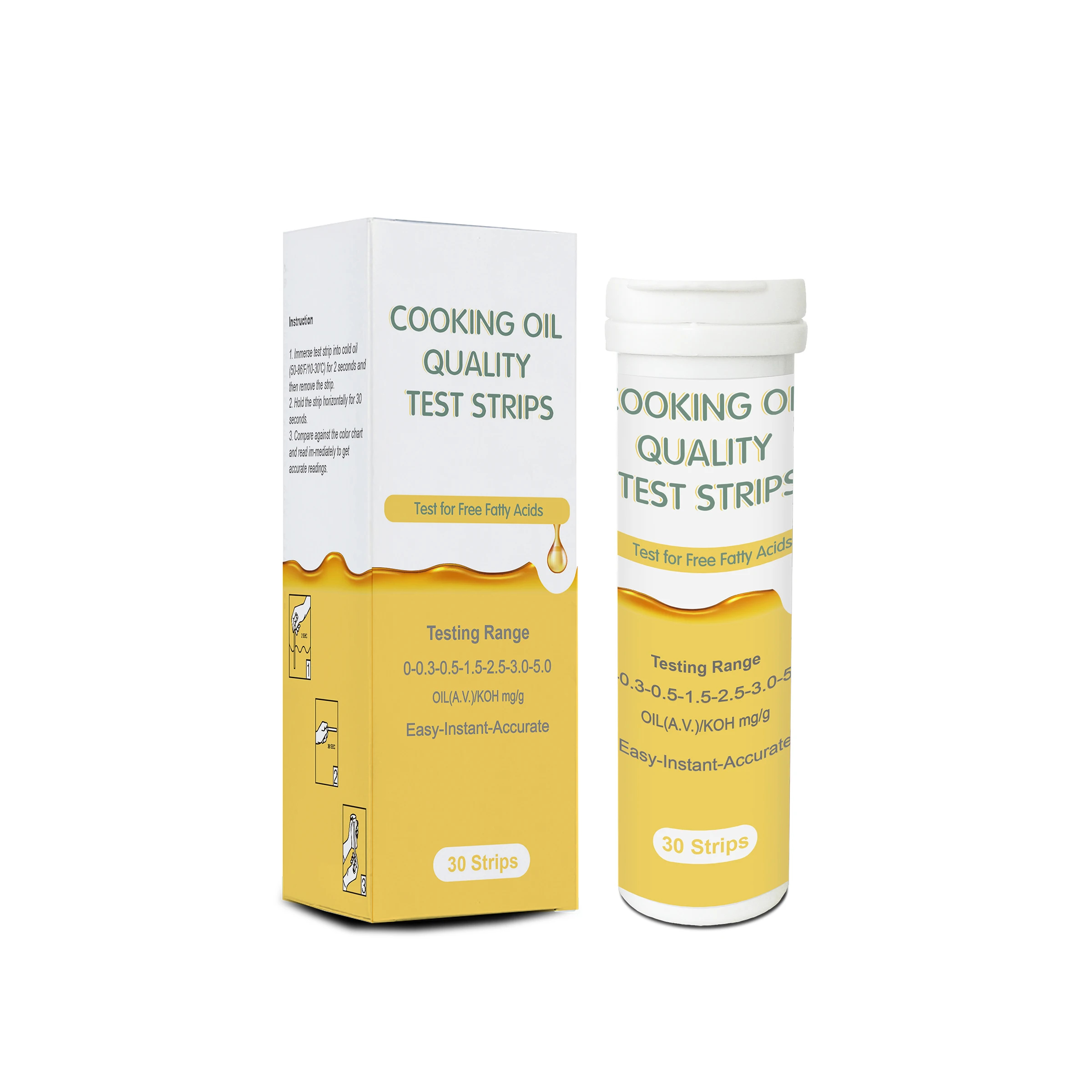 Changchun MDC  cooking oil  test strips test for free fatty acid in oil
