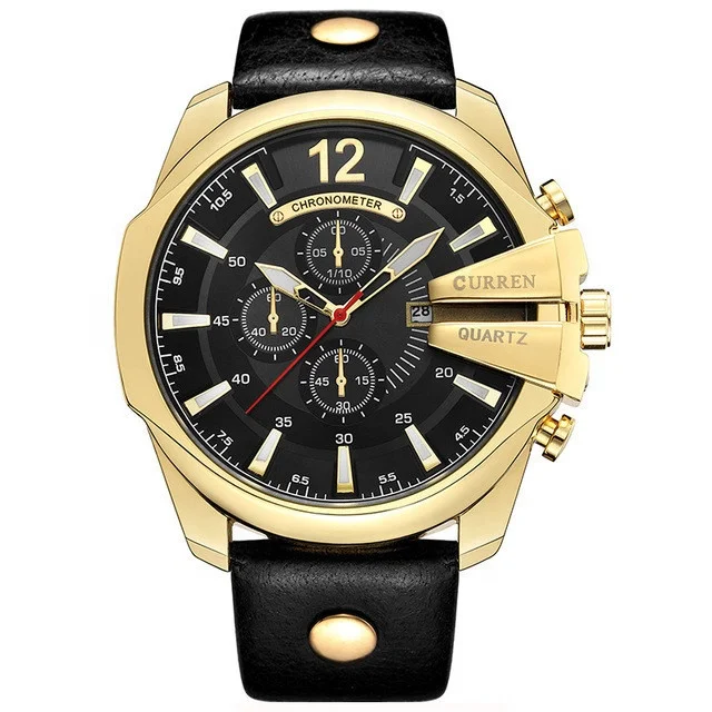 Curren 8176 Men Top Selling Luxury Brand Sport Quartz Wrist Watch Leather Curren Watches Men Montre Curren